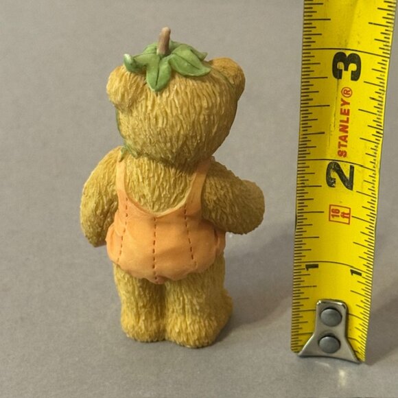 Vintage Cherished Teddies Figurine Enesco Halloween Decor Bear Adelaide Pumpkin - Picture 2 of 3